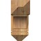 Ekena Millwork Thorton Arts and Crafts Rough Sawn Bracket w/ Offset Brace, Western Red Cedar, 8"W x 18"D x 18"H BKT0806X18X18THR03RWR - alternate 4
